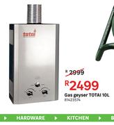 Totai Gas Geyser 10L