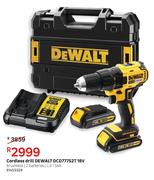 Dewalt 18V Cordless Drill DCD777S2T