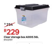 Addis 56L Clear Storage Box