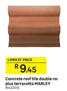 Marley Double Roman Plus Terracotta Concrete Roof Tile