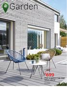 Acapulco 4 Legs Steel Rattan Natural Chair