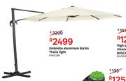 Thalia Light Dia 3m Aluminium Umbrella