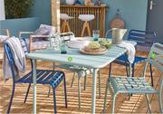 Agave Dining Chair Cafe Steel Slats