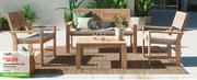 Naterial 4 Piece Acacia Solis Sofa Set