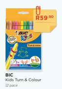 BIC Kids Turn & Colour-12 Per Pack