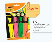 BIC Ultraflourescent Highlighter-4's Pack