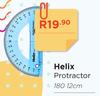 Helix Protractor 180° 12cm