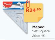 Maped Set Square 26cm 45°