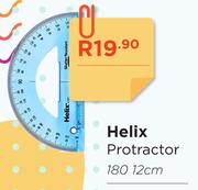 Helix Protractor 180° 12cm