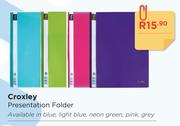 Croxley Presentation Folder