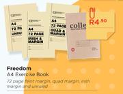 Freedom A4 Exercise Book 