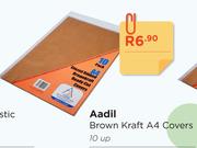 Aadil Brown Kraft A4 Covers 10 up