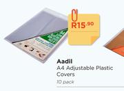 Aadil A4 Adjustable Plastic Covers 10 Pack