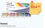 Pentel 25 Oil Pastels Set