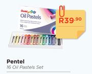 Pentel 16 Oil Pastels Set