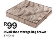 Rivoli Shoe Storage Bag Brown