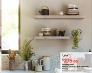 Floating Shelf 80cm x 23cm x 3.8cm Concrete-Each