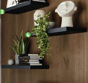 Flaoting Shelf Black 80cm x 23cm x 3.8cm