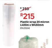 Plastic Wrap 20 Micron L400m x W450mm