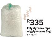 Polystyrene Chips Wiggly Worms-3Kg