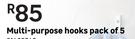 Multi Purpose Hooks Pack Of 5