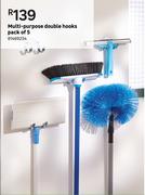 Multi Purpose Double Hooks Pack Of 5