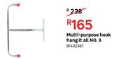 Multi Purpose Hook Hang It All No.3