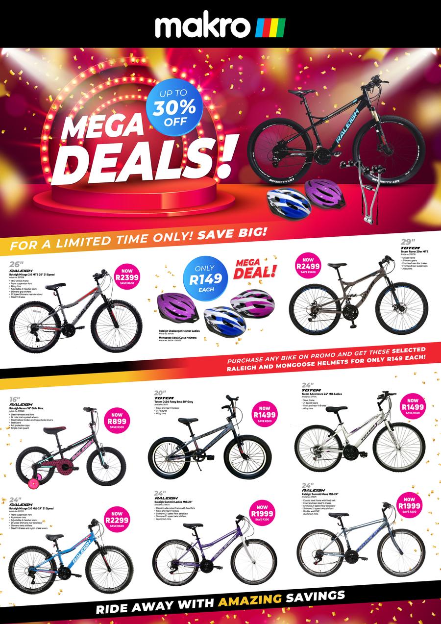 Makro bicycles shop on promotion