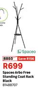Spaceo Arbo Free Standing Coat Rack Black 81488707