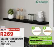 Spaceo Floating Shelf Black 90 x 23.5 81499225
