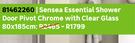 Sensea Essential Shower Door Pivot Chrome With Clear Glass 80 x 185cm 81462260
