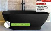 Ovale Free Standing Bath Midnight Quartz 160 x 75 x 52cm 81491398