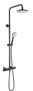 Bijiou Shower Column Wall Mount With Mixer Black 81489888    