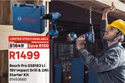 Bosch Pro GSB183 Li 18V Impact Drill & 2Ah Starter kit 81493660