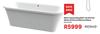 Reef Freestanding Bath Tub Skirted (White) W170cm x D80cm x H56cm 81474329