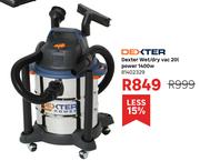 Dexter Wet/Dry Vac 20L Power 1400W 81402329