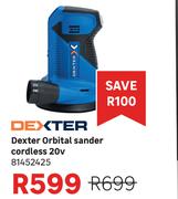Dexter Orbital Sander Cordless 20V 81452425