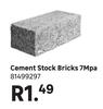 Cement Stock Bricks 7Mpa 81499297