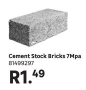 Cement Stock Bricks 7Mpa 81499297