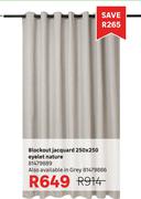 Blockout Jacquard Eyelet Nature 250 x 250 81479889