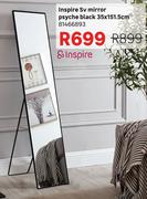 Inspire SV Mirror (Psyche Black) 35 x 151.5cm 81466893