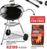 Weber Compact Charcoal Kettle Braai (Black) 57cm 81427207