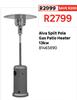 Alva Split Pole Gas Patio Heater 13Kw