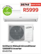 Unitherm Midwall Airconditioner 12000BTU (Inverter)