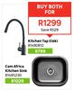 Kitchen Tap Eleki 81490812 + Cam Africa Kitchen Sink 81495230-For Both