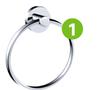 Sensea Style Towel Ring Chrome 81489478