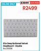 Ella Deep Buttoned Velvet Headboard Double 8cc59306