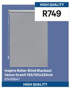 Inspire Roller Blind Blackout Venus Granit 105/101 x 220cm 81499647
