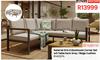 Naterial Oris Li Alum Corner Set With Table Dark Grey/Beige Cushion 81493274