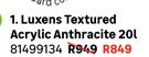 Luxens Textureed Acrylic Anthracite 81499134-20Ltr